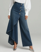 Eleganza - Zawijane jeansy