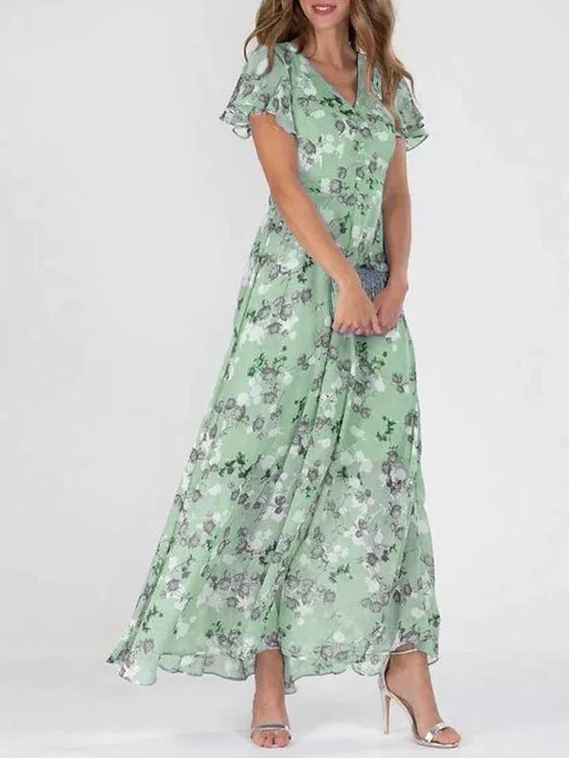 Berta –  sukienka maxi w kwiaty