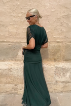 Valentina – elegancka sukienka maxi z dekoltem V