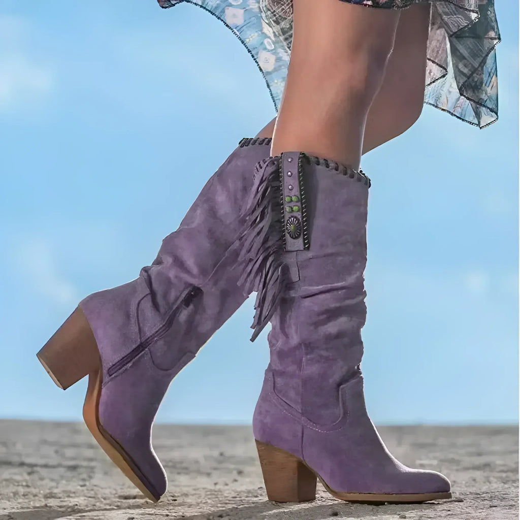 ALICE - Skórzane kowbojskie buty