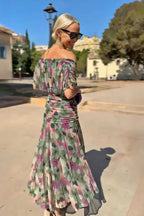 Valentina – elegancka sukienka maxi z dekoltem V