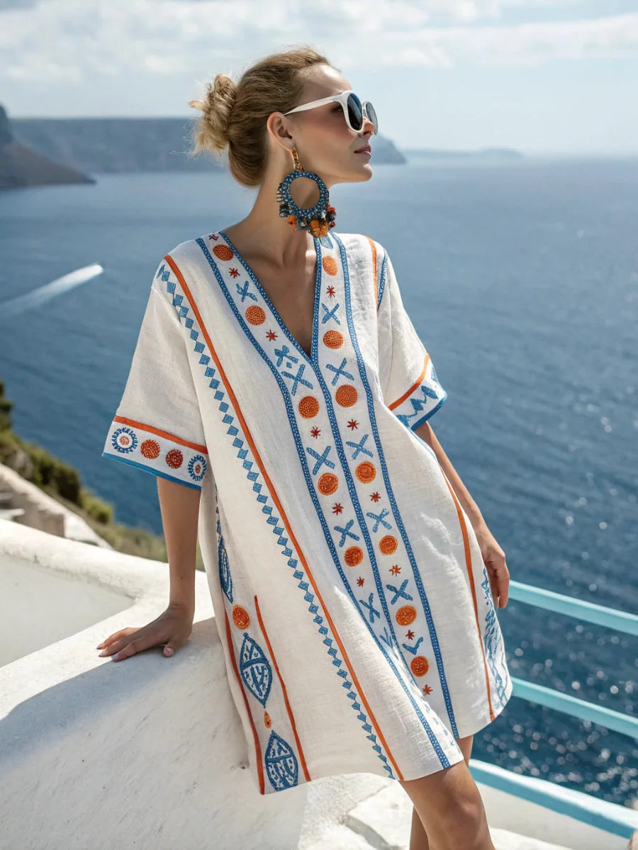 Mira – sukienka midi w print