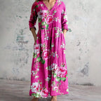 Mira – zwiewna sukienka maxi w nadruk