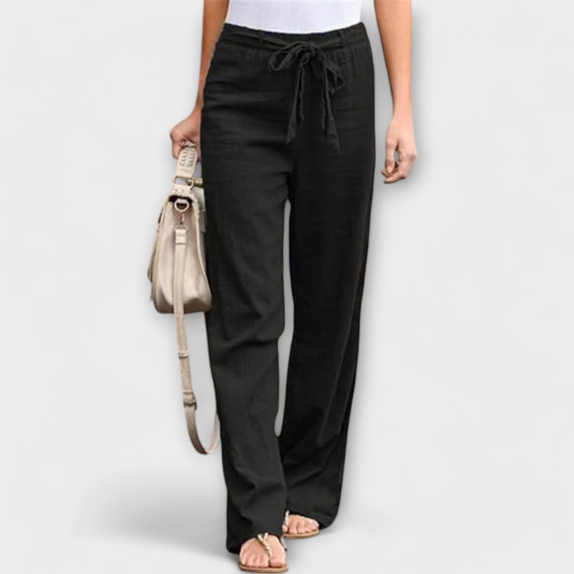 Lena | Eleganckie Spodnie Lniane