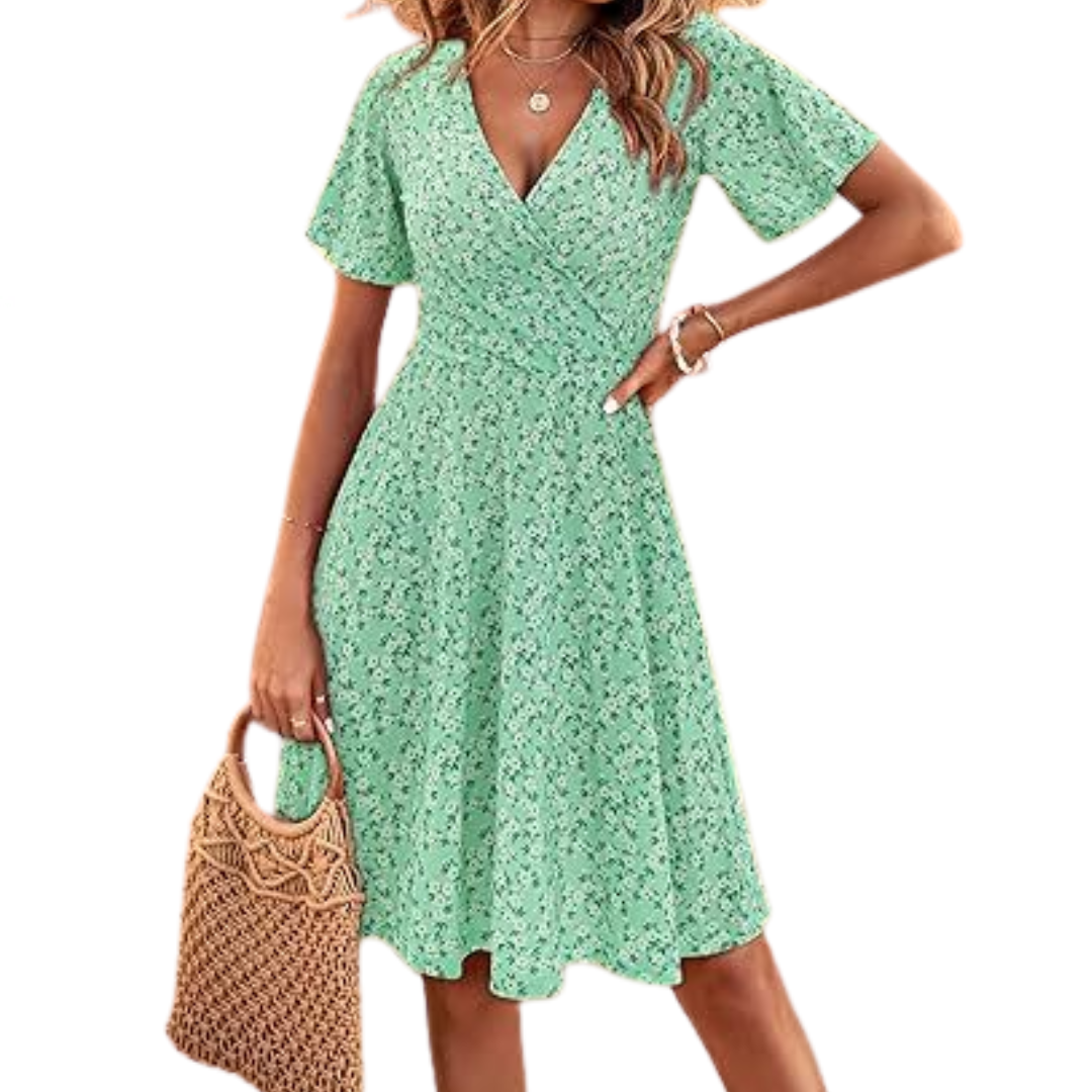Viktoria – sukienka mini w kwiaty