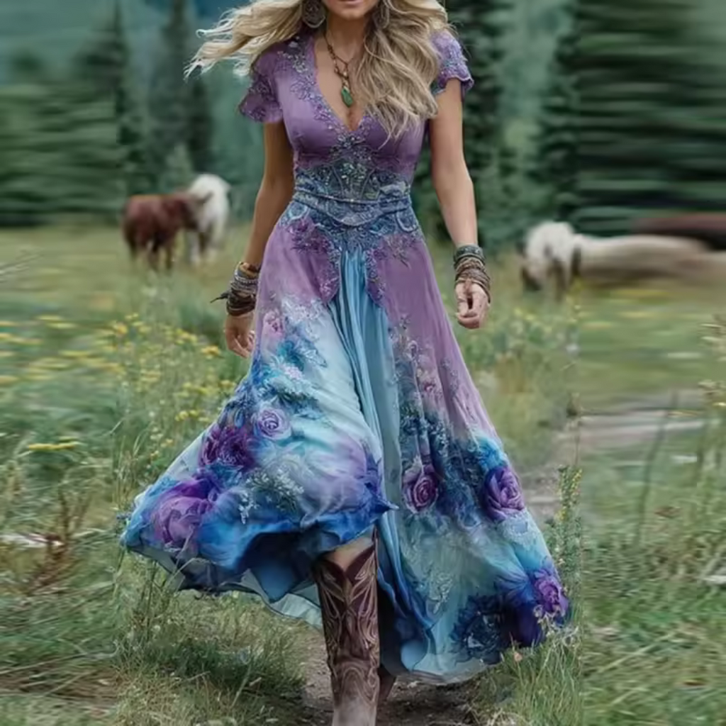 Noraya™ | Stylowa sukienka boho inspirowana stylem vintage