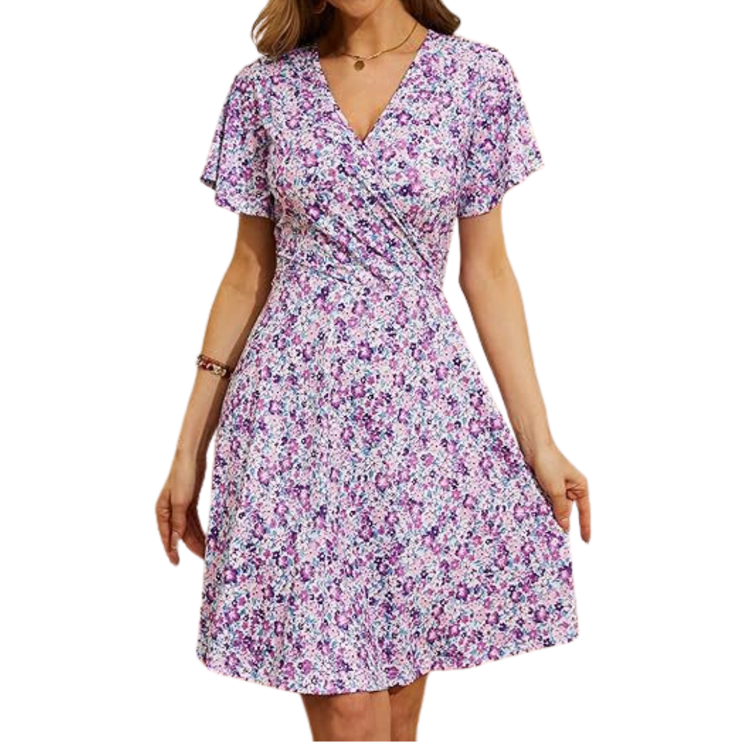 Viktoria – sukienka mini w kwiaty