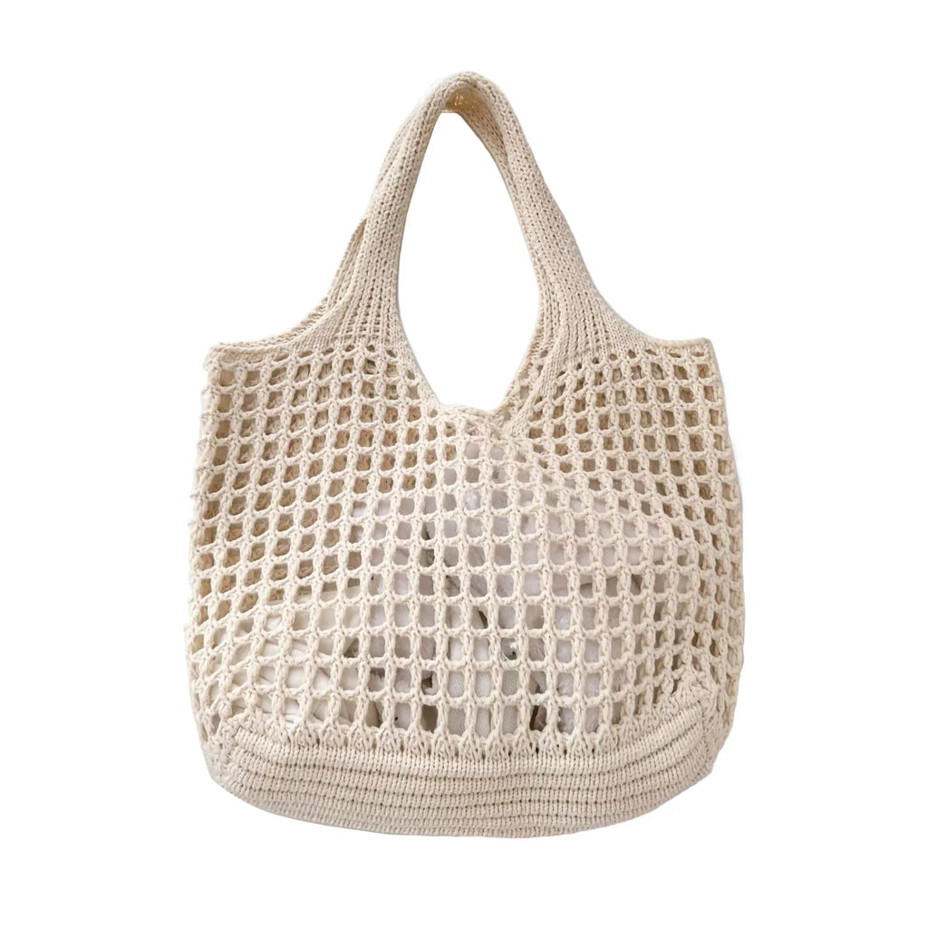 Tote torba z otwartym splotem w stylu boho