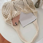 Tote torba z otwartym splotem w stylu boho