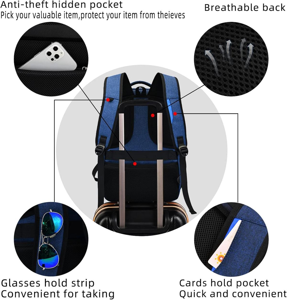 Damski elegancki plecak wodoodporny USB