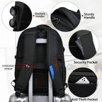 Damski elegancki plecak wodoodporny USB