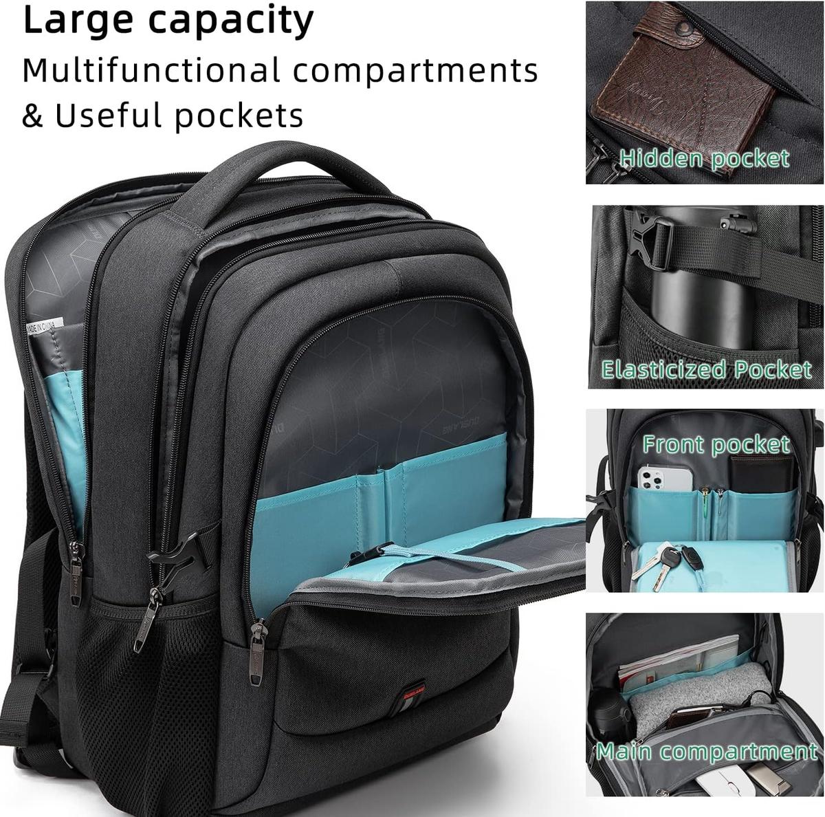 Damski elegancki plecak wodoodporny USB