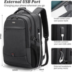 Damski elegancki plecak wodoodporny USB