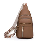 Torba crossbody z wieloma przegrodami i bezpiecznym zamkiem błyskawicznym