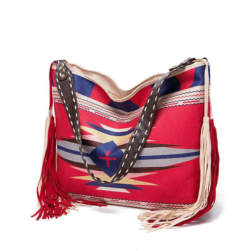 Minimalistyczna torebka ramię z plecionym akcentem