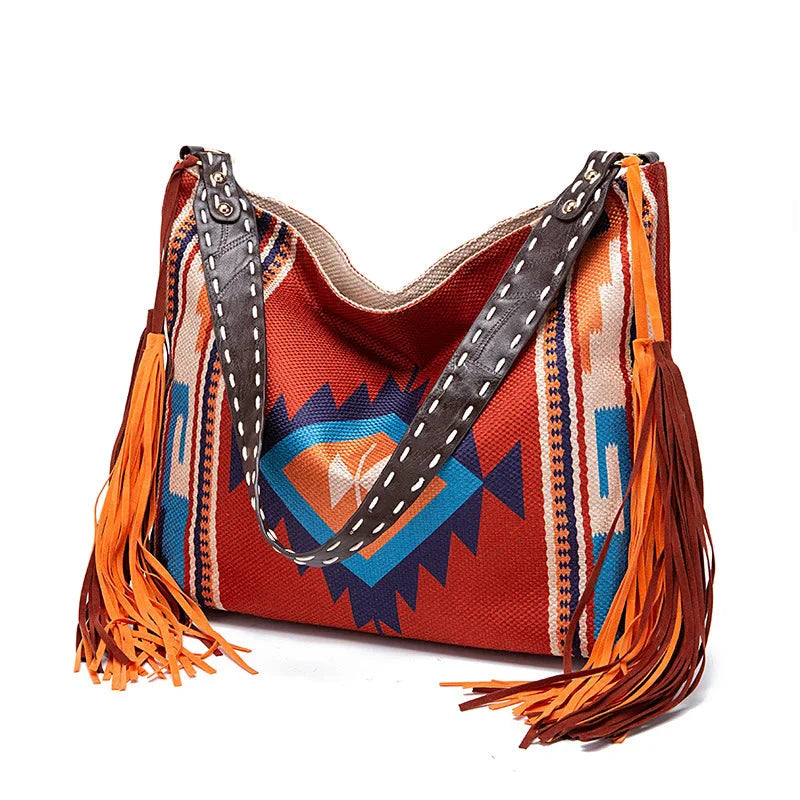 Minimalistyczna torebka ramię z plecionym akcentem