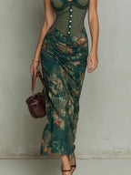 Bianka - sukienka maxi w kwiaty