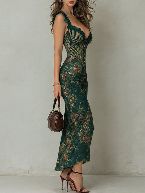 Bianka - sukienka maxi w kwiaty