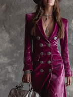 Danuta - sukienka blazer maxi