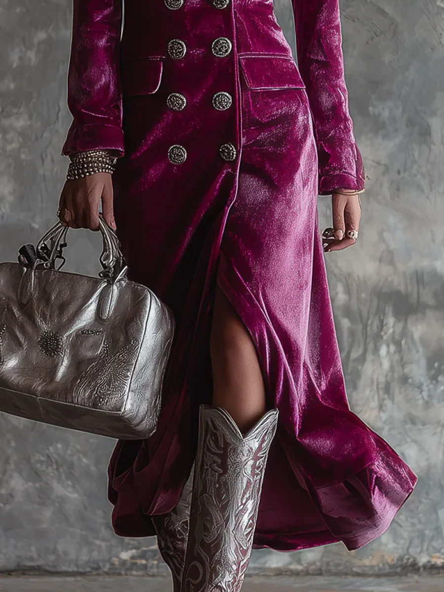 Danuta - sukienka blazer maxi