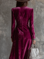 Danuta - sukienka blazer maxi