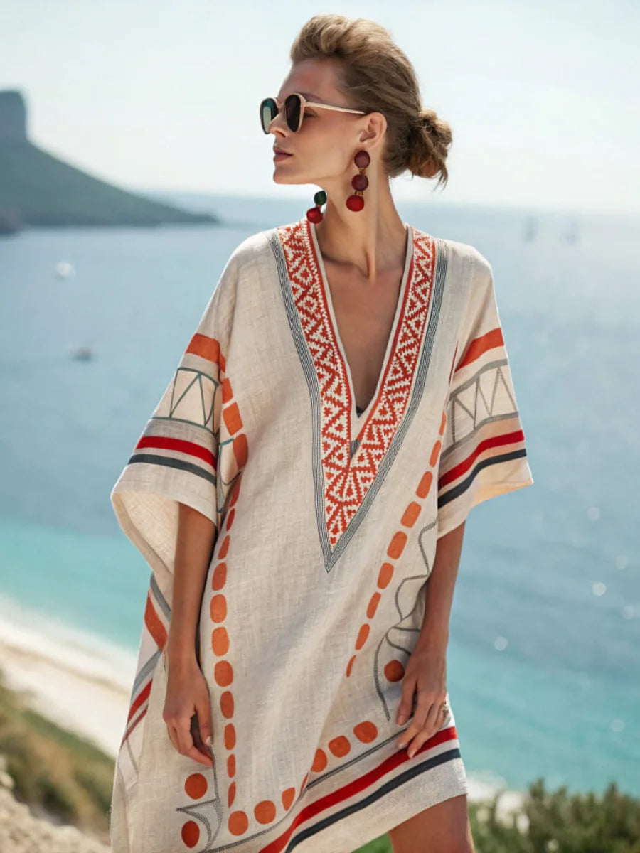 Mira – sukienka midi w print