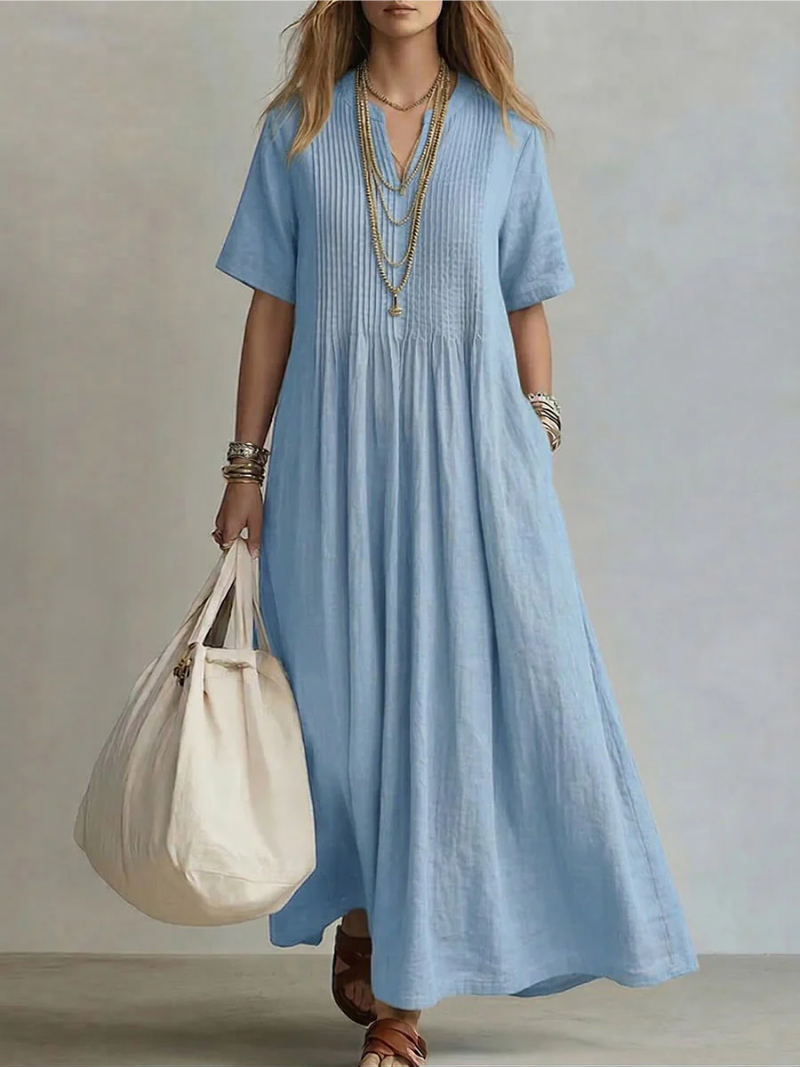 Noor – plisowana sukienka maxi