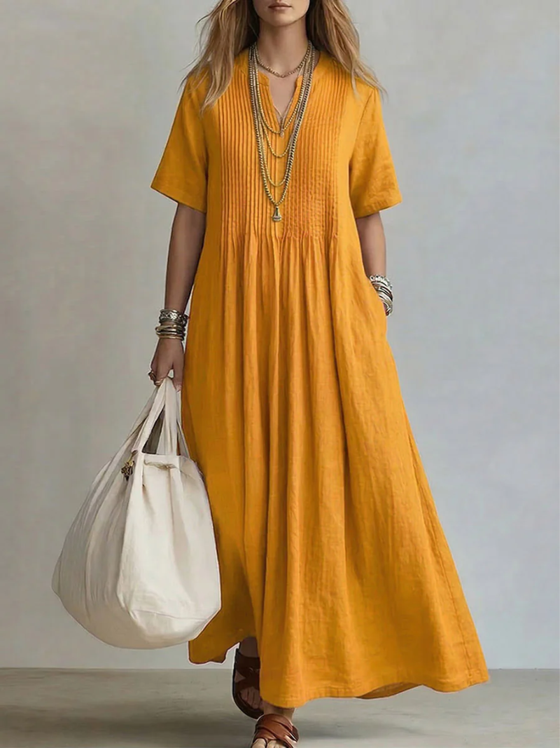 Noor – plisowana sukienka maxi