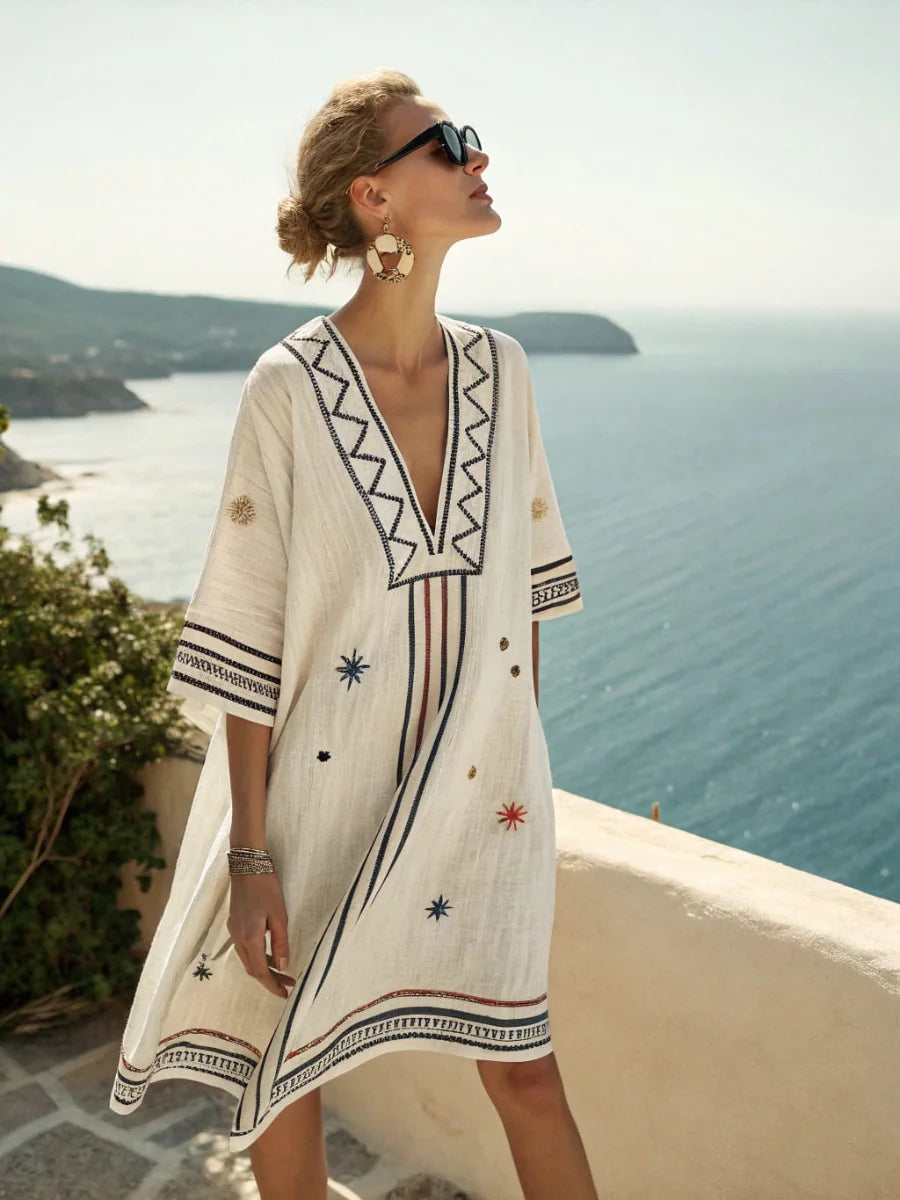 Mira – sukienka midi w print