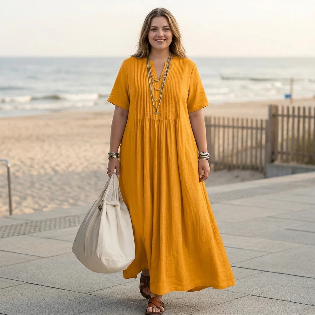 Noor – plisowana sukienka maxi